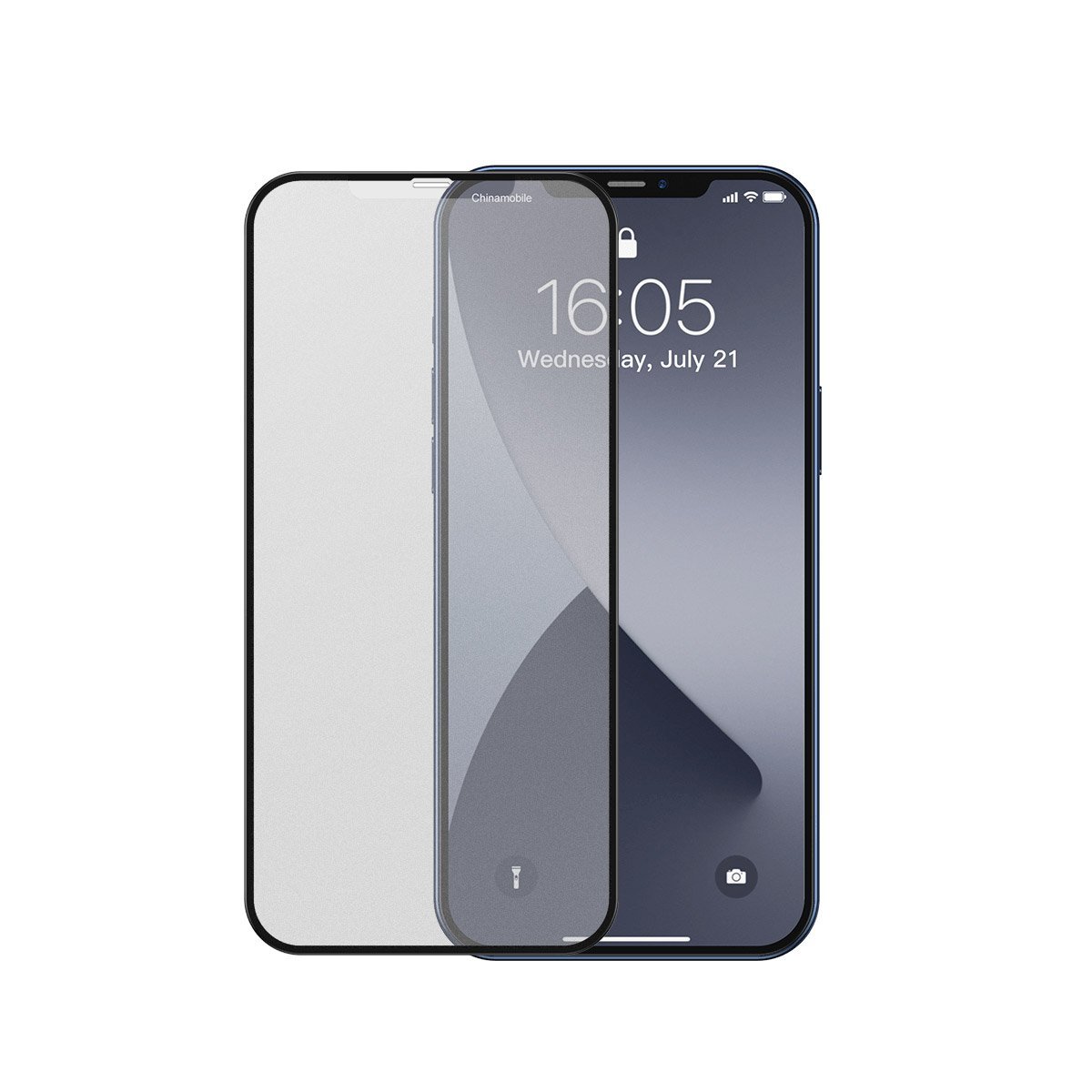 Set 2 folii de sticla pentru iPhone 12 Mini, Baseus Tempered Glass, 5.4 inch 5.4 imagine noua tecomm.ro