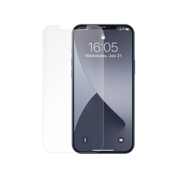 Set 2 folii de sticla pentru iPhone 12 Mini, Baseus Tempered Glass, Grosime 0.25mm, 5.4 inch