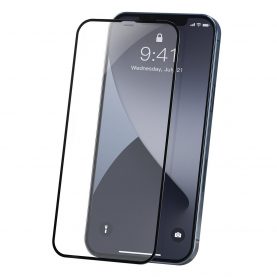 Set 2 folii de sticla pentru iPhone 12 Mini, Baseus Tempered Glass, Grosime 0.23mm, 5.4 inch