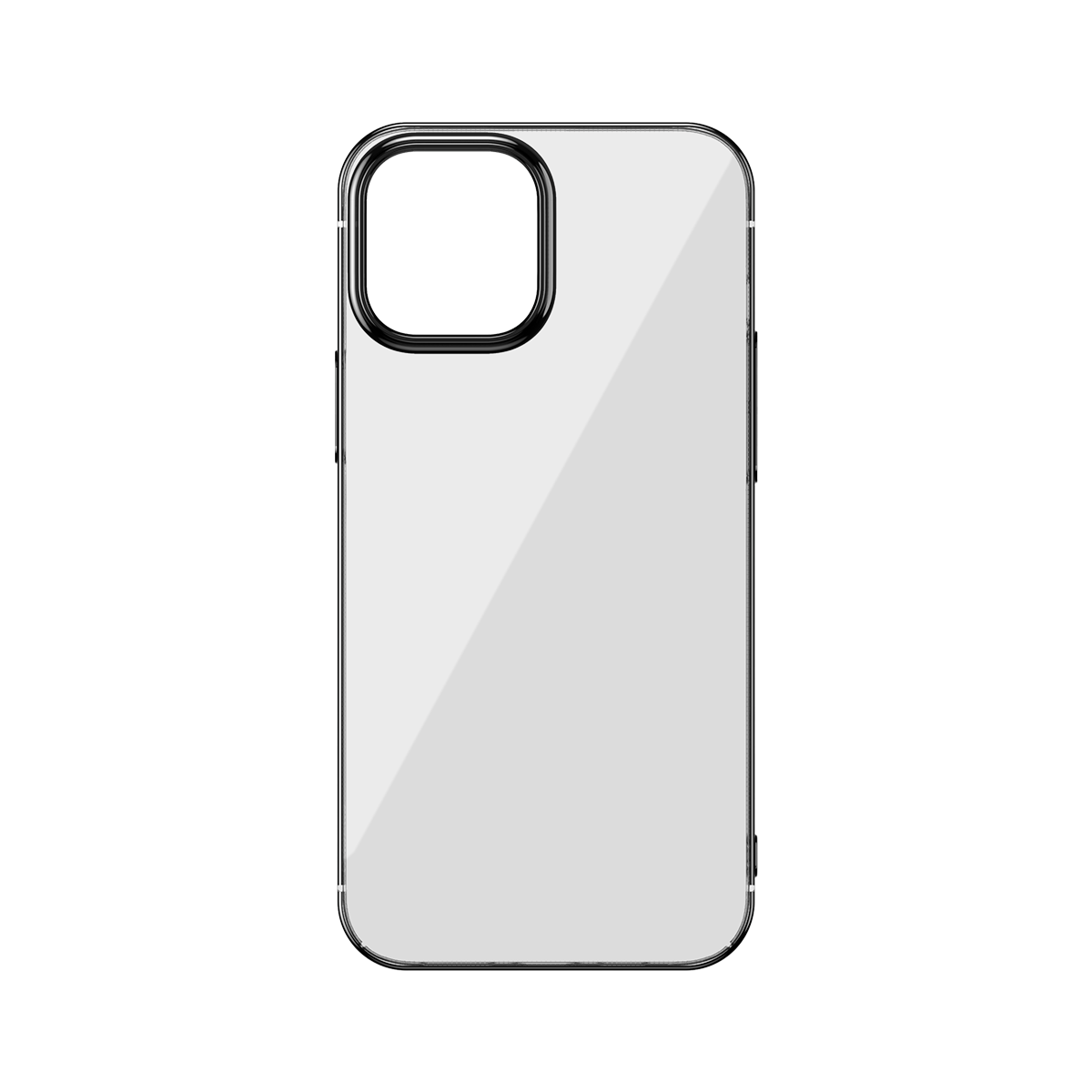 Husa Apple iPhone 12 / 12 Pro, Baseus Glitter, Negru / Transparent, 6.1 inch imagine