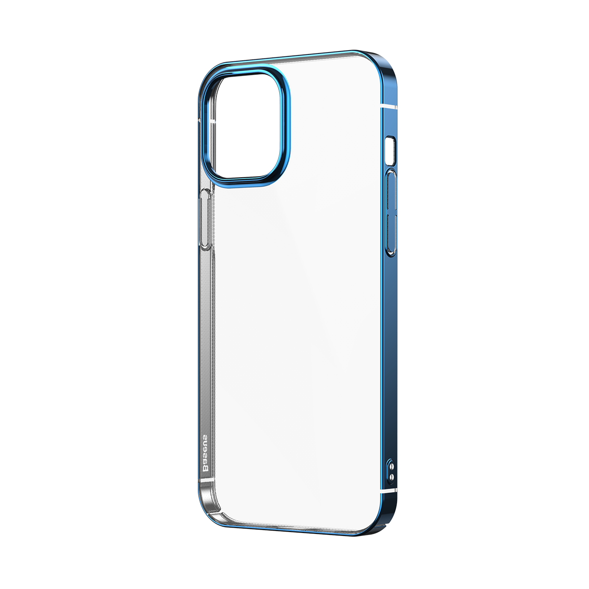Husa Apple iPhone 12 / 12 Pro, Baseus Glitter, Albastru / Transparent, 6.1 inch - 1 | YEO