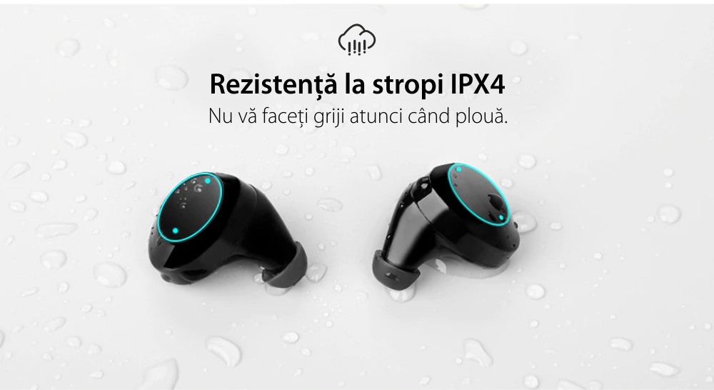 Casti in-Ear Mifa X1, Negru, Wireless, Bluetooth 5.0, TWS, Baterie 400 mAh