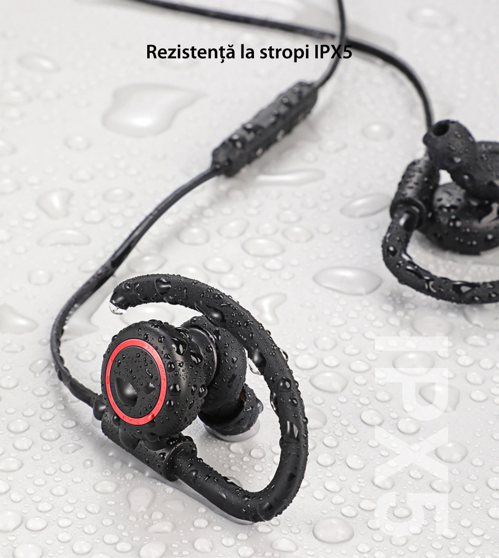 Casti in-Ear Baseus Encok S17, Alb, Wireless, Bluetooth 5.0, Rezistenta IPX5
