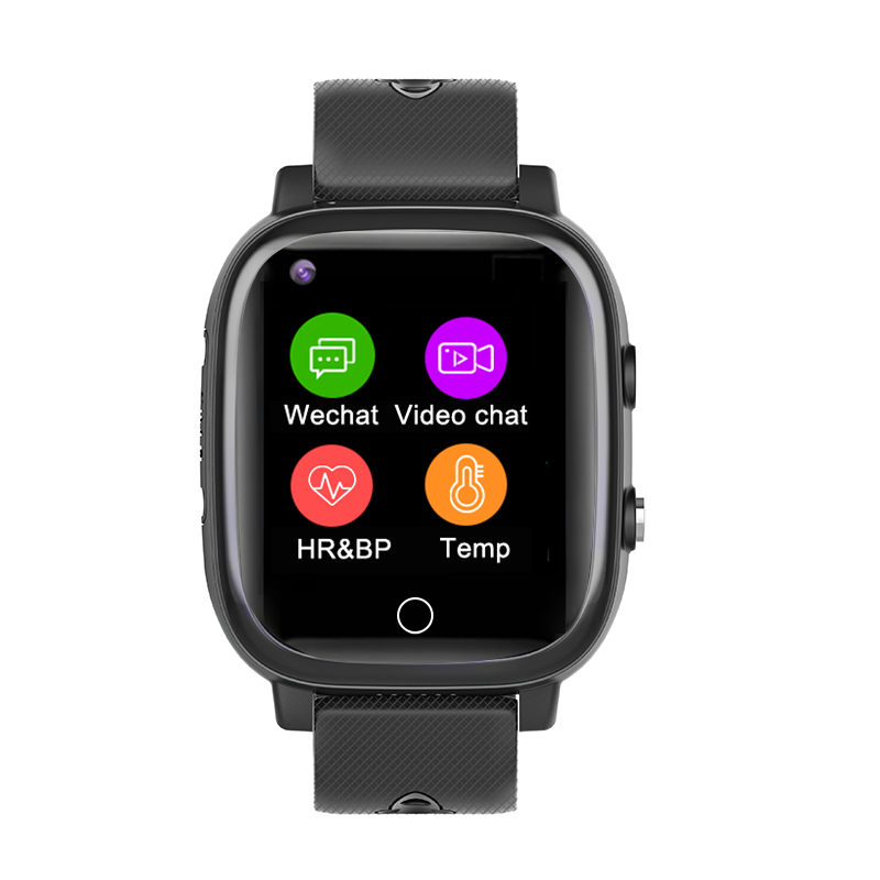 Ceas smartwatch YQT T5S, Functie Telefon, Apel video, Localizare GPS, Istoric traseu, Apel de Monitorizare, Camera, Lanterna, Android, 4G, Masurarea temperaturii, Pedometru, Negru