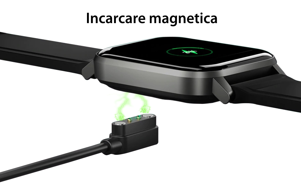 Ceas smartwatch Xiaomi Haylou LS02, Negru, 12 Moduri sportive, Masurarea ritmului cardiac, Pedometru, Calorii arse