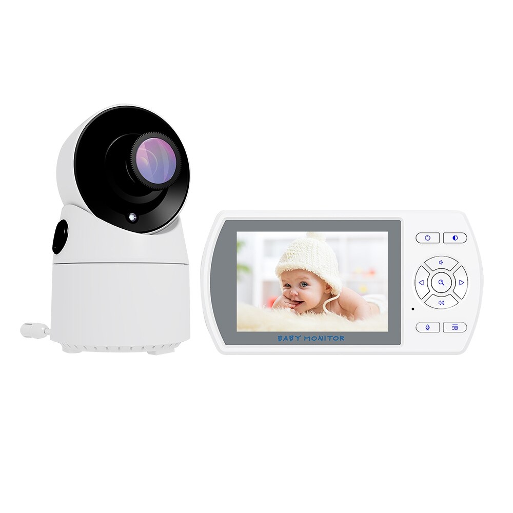 Baby Monitor BS-W225, Wireless, 3.5 inch, Monitorizare temperatura, Cantece de leagan, 6 nivele de luminozitate imagine