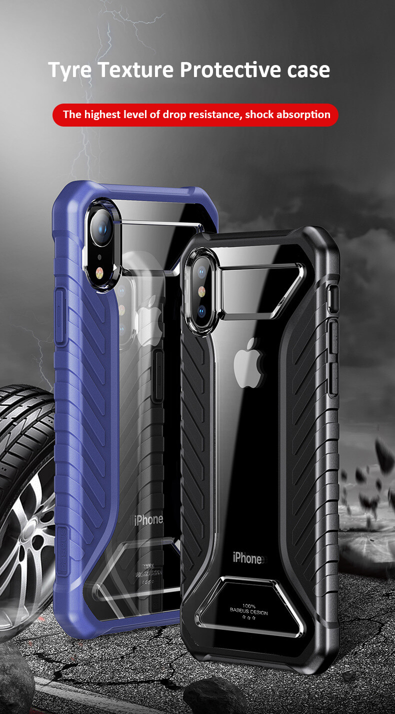 Husa pentru Apple iPhone XR, Baseus Michelin Case, Gri, 6.1 inch