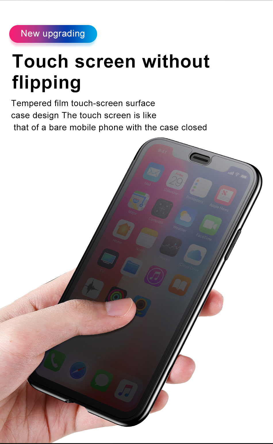 Husa pentru Apple iPhone XR, Baseus Touchable Case, Rosu, 6.1 inch
