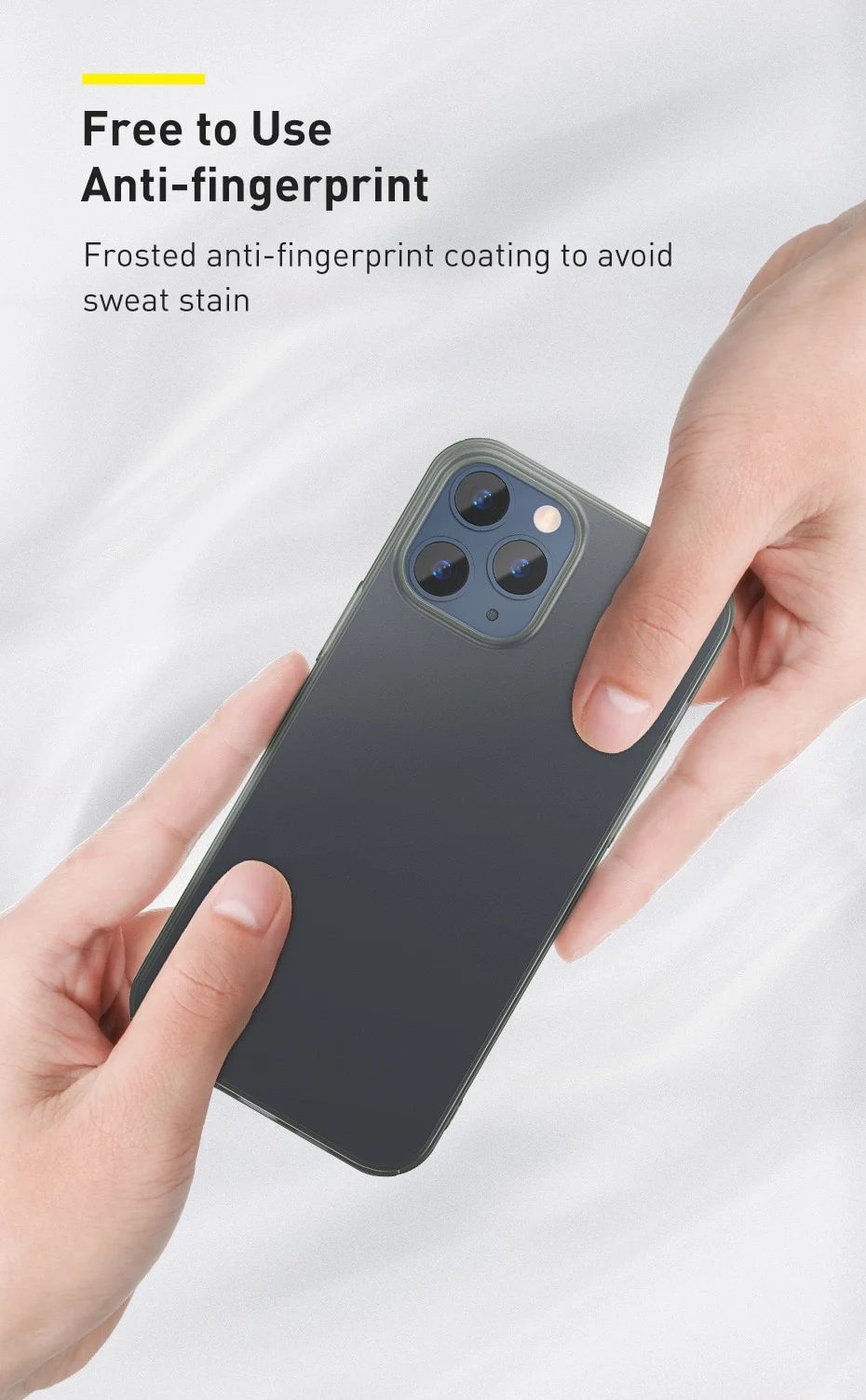 Husa Apple iPhone 12 Mini, Baseus Comfort Case, Negru, 5.4 inch