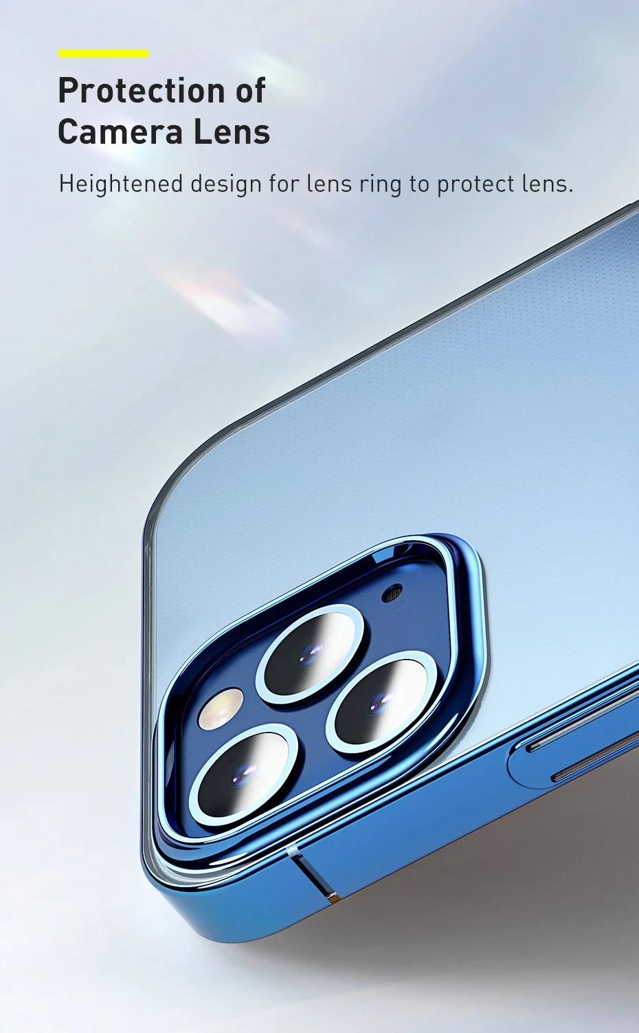 Husa Apple iPhone 12 / 12 Pro, Baseus Glitter, Verde / Transparent, 6.1 inch