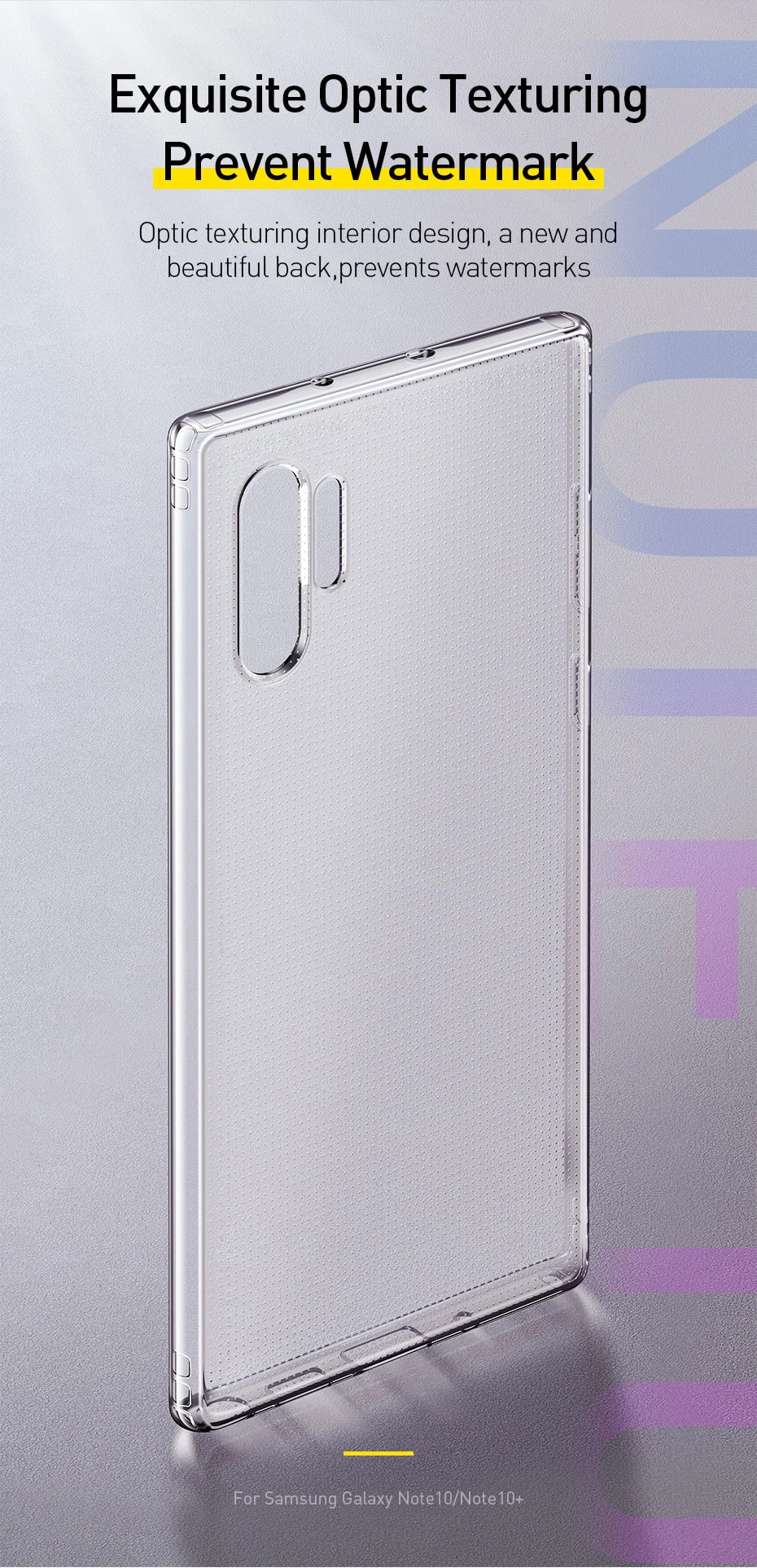 Husa Samsung Galaxy Note 10, Baseus Simple Series Case, Transparent, 6.3 inch