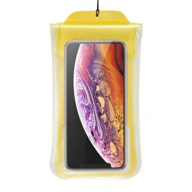 Husa impermeabila universala pentru telefon, Baseus Safe Airbag, Galben, 7 inch