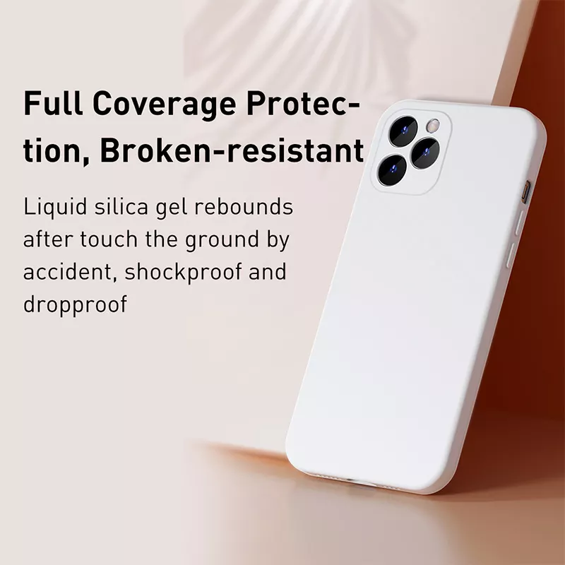 Husa pentru Apple iPhone 12 Pro, Baseus Protective Case, Silicon, Rosu, 6.1 inch