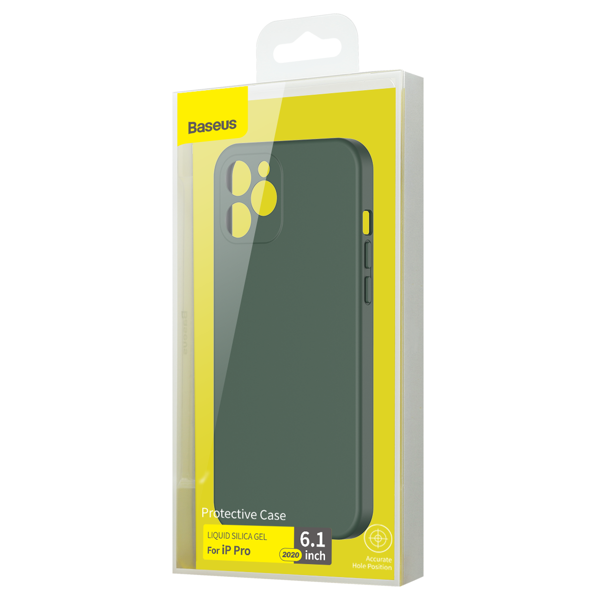 Husa pentru Apple iPhone 12 Pro, Baseus Protective Case, Silicon, Verde, 6.1 inch