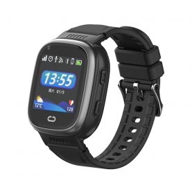 Ceas SmartWatch Pentru Copii Motto LT08, Negru cu Localizare GPS, Camera Foto, Geofence, Istoric, Pedometru, Alarma