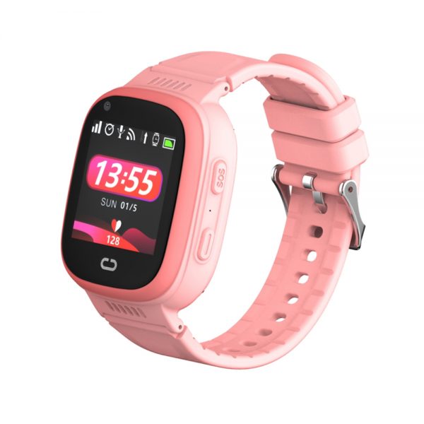 Ceas SmartWatch Pentru Copii Motto LT08, Roz cu Localizare GPS, Camera Foto, Geofence, Istoric, Pedometru, Alarma