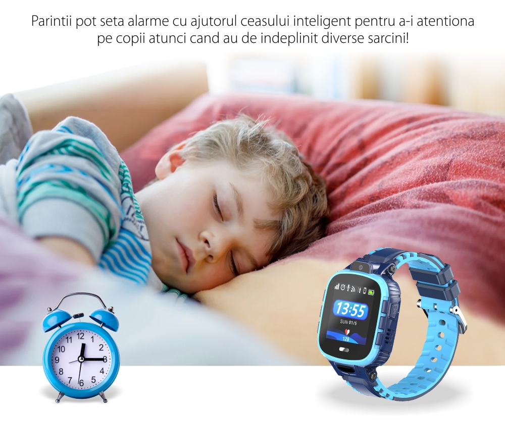 Ceas SmartWatch Pentru Copii Motto TD26, Roz cu Localizare GPS, Protectie IP54, Apel de urgenta, Chat / voce, Istoric traseu, Pedometru