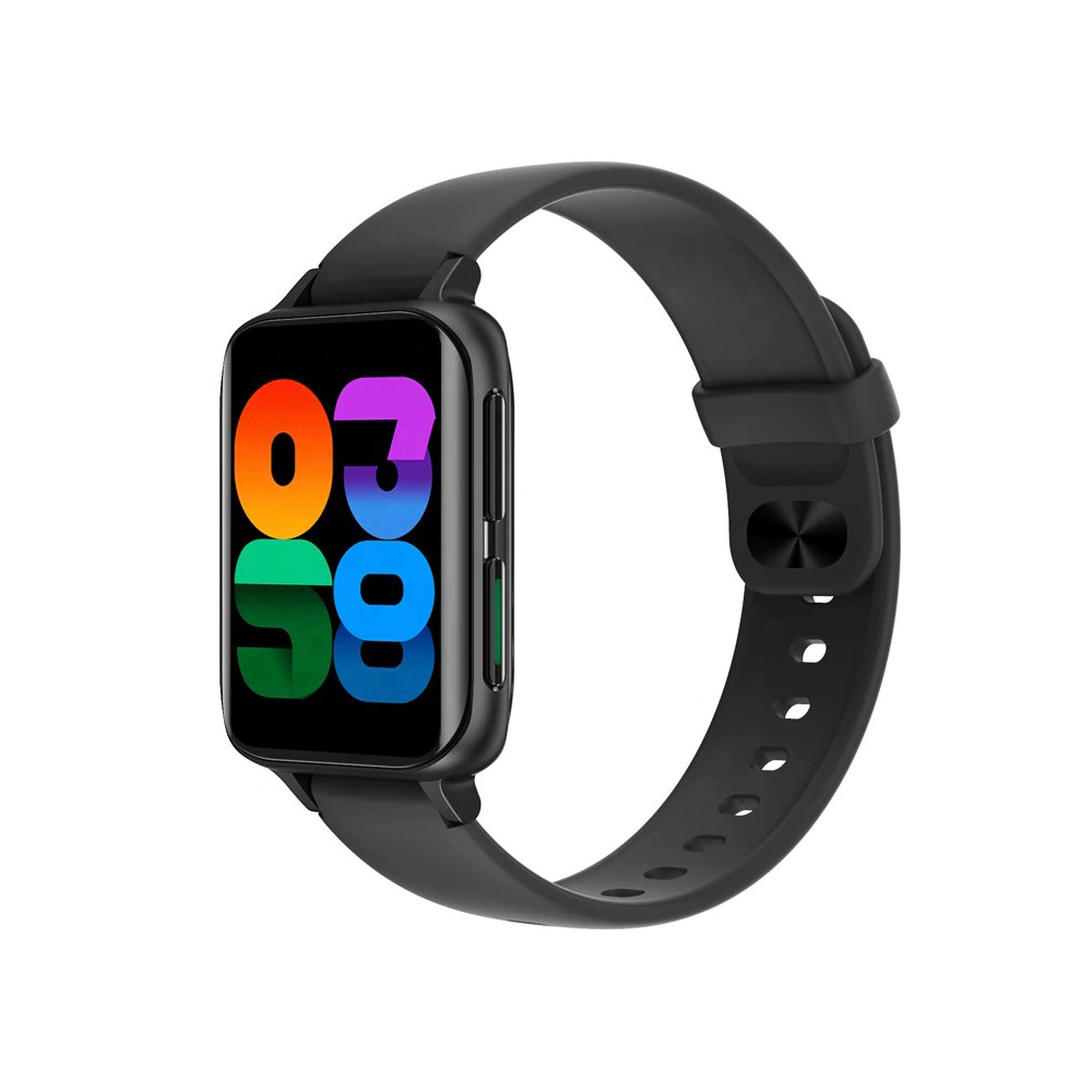 Ceas smartwatch Twinkler TKY-DT93, Bratara silicon, Negru cu ECG, Tensiune arteriala, Ritm cardiac, Oxigen din sange, Interfata custom, Memento sedentar, Monitorizarea somnului, Pedometru, Moduri sportive Twinkler imagine 2022 crono24.ro