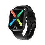Ceas smartwatch Twinkler TKY-DTX, Bratara silicon, Negru cu ECG, Tensiune arteriala, ritm cardiac, oxigen din sange, interfete schimbabile, memento sedentar, Monitorizarea calitatii somnului