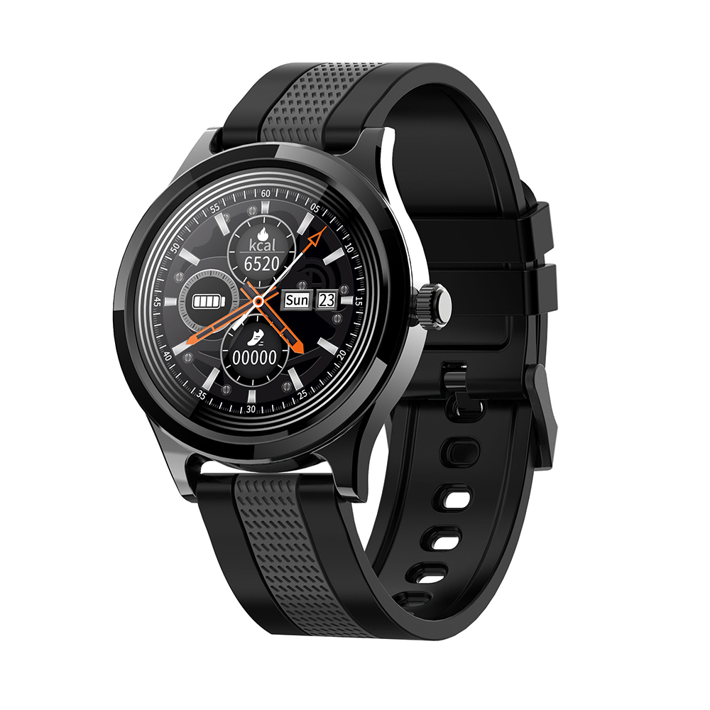 Ceas smartwatch Twinkler TKY-E6, Carcasa neagra, Bratara Negru / Gri, cu Monitorizare tensiune, Ritm cardiac, Oxigen, Cadran custom, Monitorizarea somn, Pedometru, Moduri sportive Twinkler imagine 2022 crono24.ro