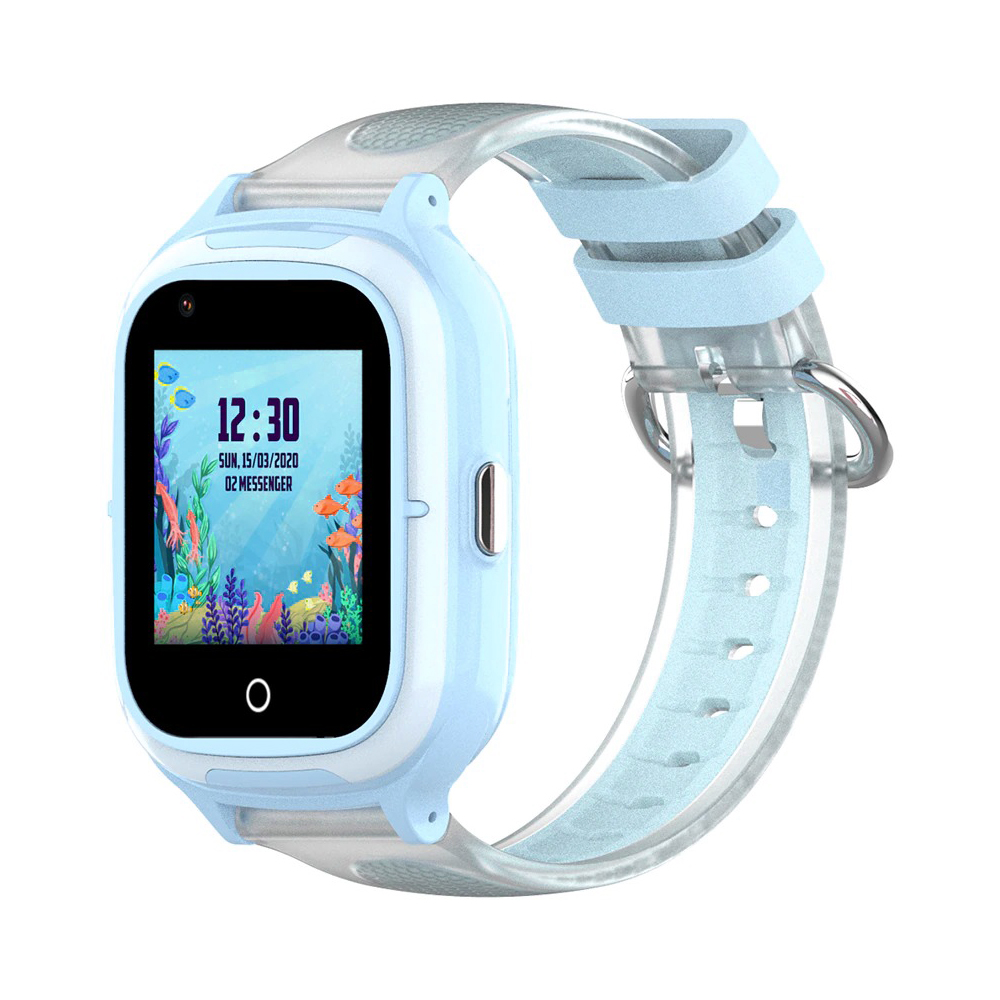 Ceas Smartwatch Pentru Copii, Wonlex KT23, Albastru, Nano SIM, 4G, Pedometru, Localizare GPS, Microfon, Monitorizare & SOS Xkids