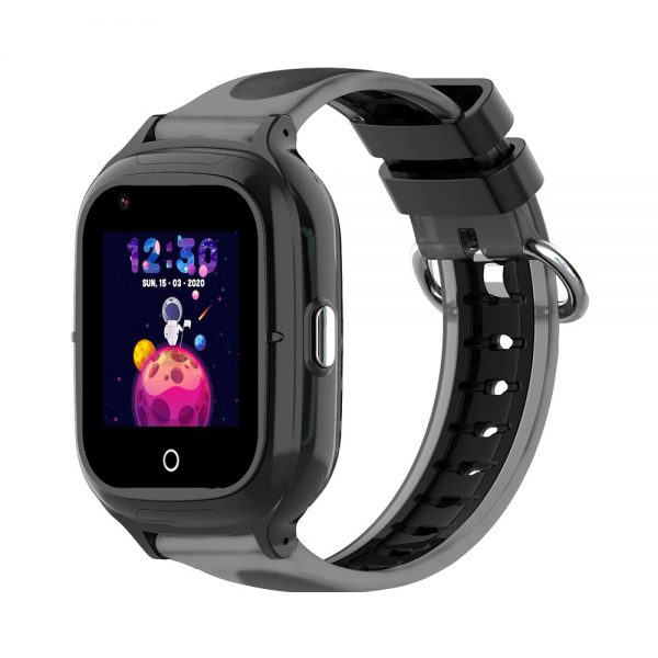 Ceas Smartwatch Pentru Copii, Wonlex KT23, Negru, Nano SIM, 4G, Pedometru, Localizare GPS, Microfon, Monitorizare & SOS