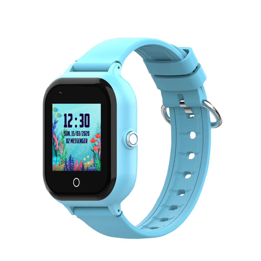Ceas Smartwatch Pentru Copii, Wonlex KT24, Albastru, Nano SIM, 4G, Pedometru, Monitorizare, Camera, Contacte, Apel SOS 4G imagine noua tecomm.ro