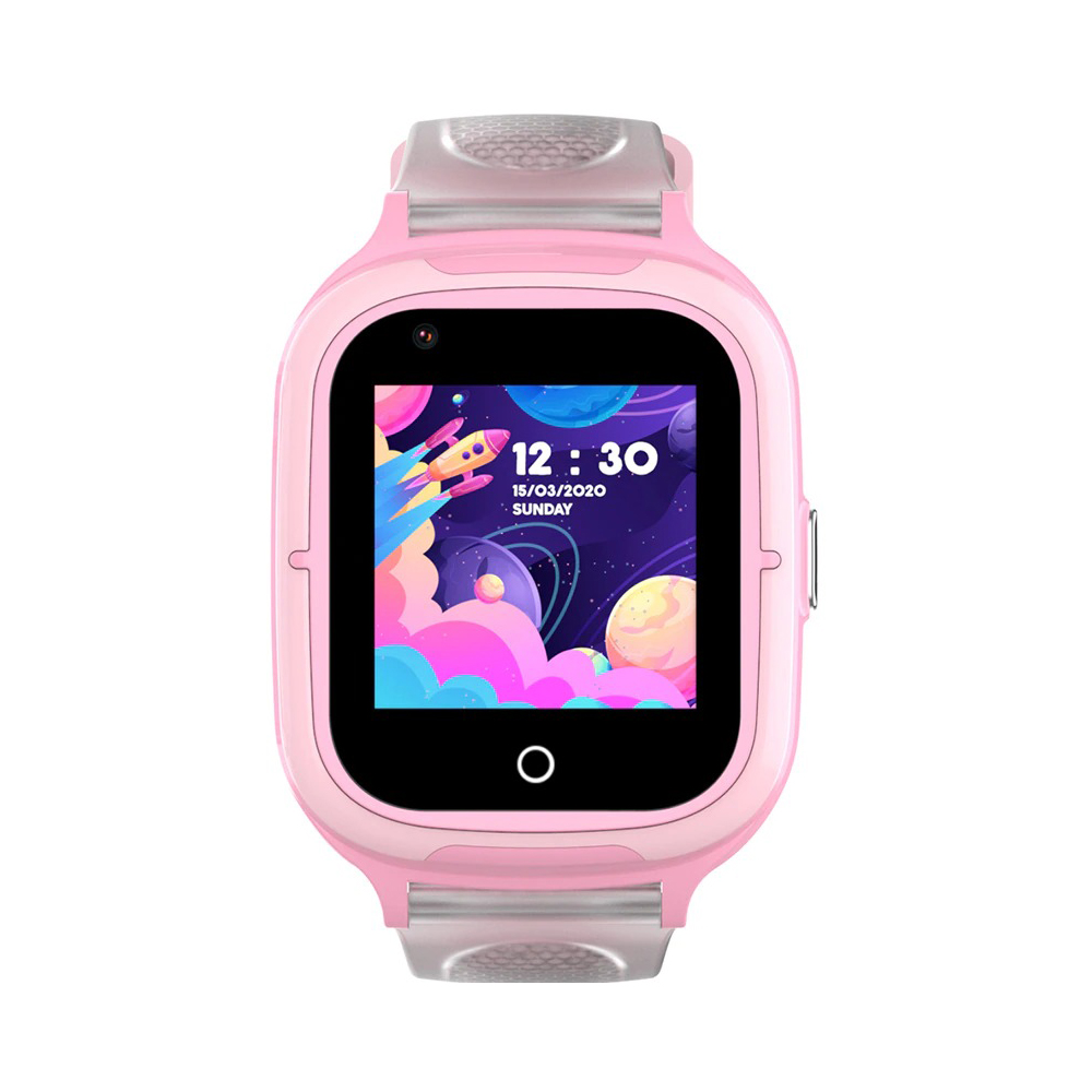 Ceas Smartwatch Pentru Copii, Wonlex KT23, Roz, Nano SIM, 4G, Pedometru, Localizare GPS, Microfon, Monitorizare & SOS - 1 | YEO
