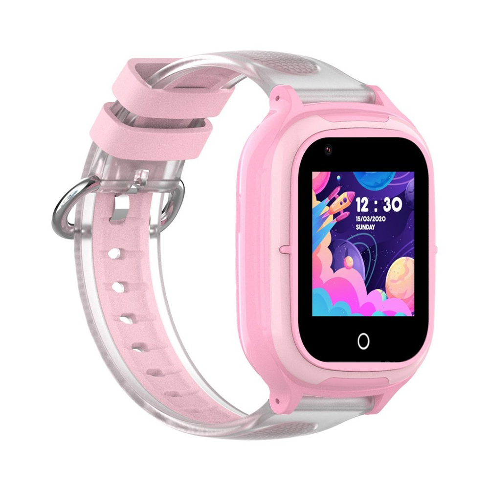 Ceas Smartwatch Pentru Copii, Wonlex KT23, Roz, Nano SIM, 4G, Pedometru, Localizare GPS, Microfon, Monitorizare & SOS - 2 | YEO