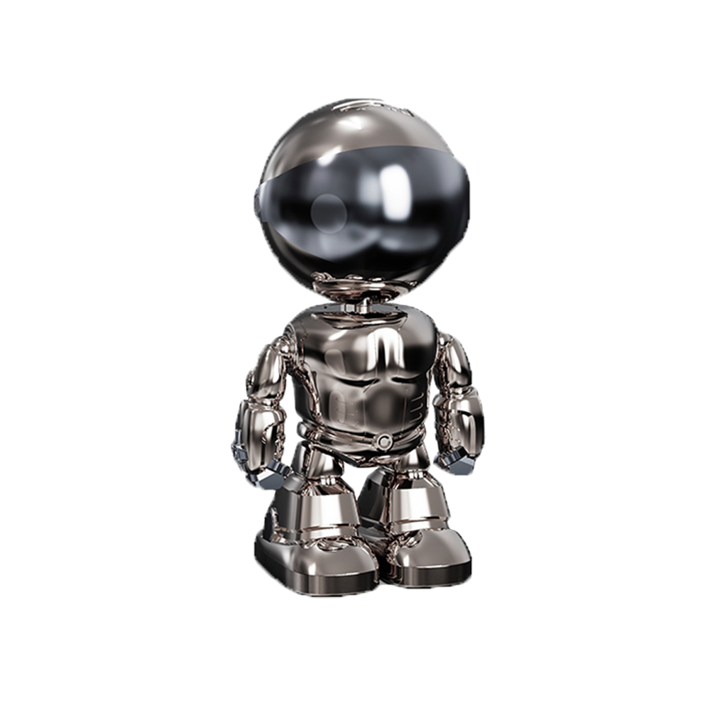 Video Baby Monitor Electroplating Iron Man A160-B, Comunicare bidirectionala, Vedere nocturna, Monitorizare 360°, Control prin aplicatie, Slot MicroSD 360 imagine Black Friday 2021