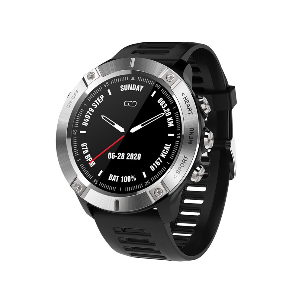 Ceas Smartwatch TKY-MC01, Argintiu-Negru, Pedometru, Calorii, Moduri sportive, Monitorizare somn, oxigen, ritm cardiac, Notificari Xkids