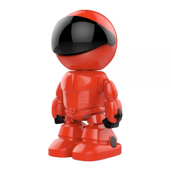 Video Baby Monitor Little Red Man A160-R, Vedere nocturna, Comunicare bidirectionala, Monitorizare 360°, Conexiune Wi-Fi, Slot MicroSD