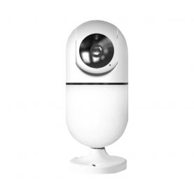 Video Baby Monitor Little Wall Light Q100, Alb, Rotire 360°, Monitorizare in aplicatie, Comunicare bidirectionala, Lampa de veghe, Vedere nocturna