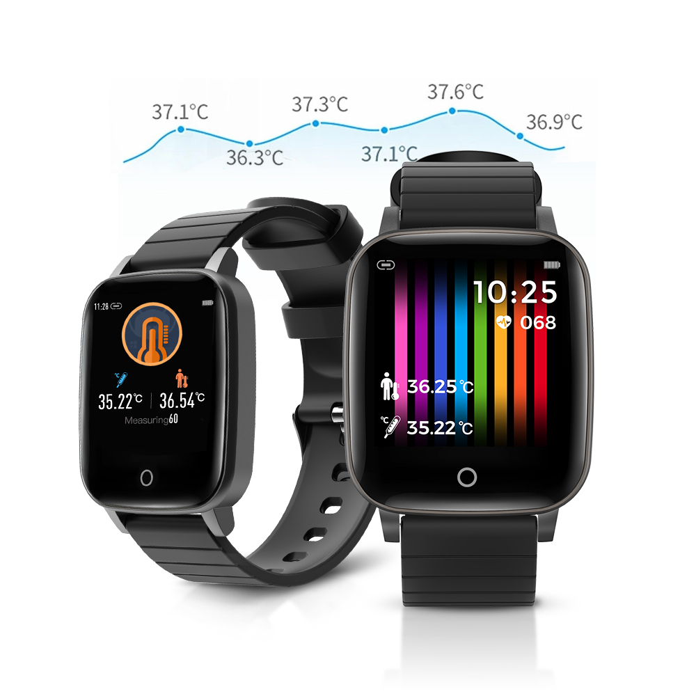 Ceas Smartwatch BlitzWolf BW-HL1T, Monitorizare ritm cardiac, temperatura & respiratie, Moduri sportive, Pasi, Calorii, Distanta