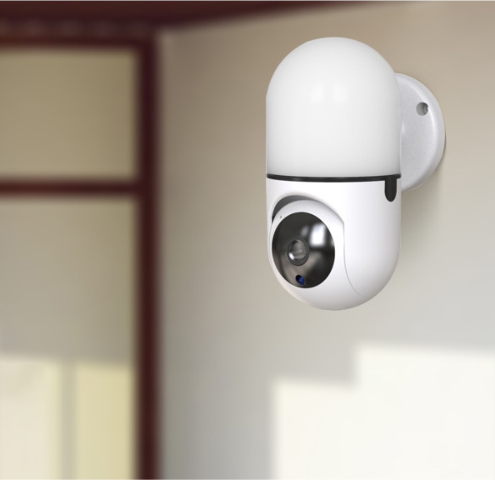 Video Baby Monitor Little Wall Light Q100, Rosu, Rotire 360°, Monitorizare in aplicatie, Comunicare bidirectionala, Lampa de veghe, Vedere nocturna
