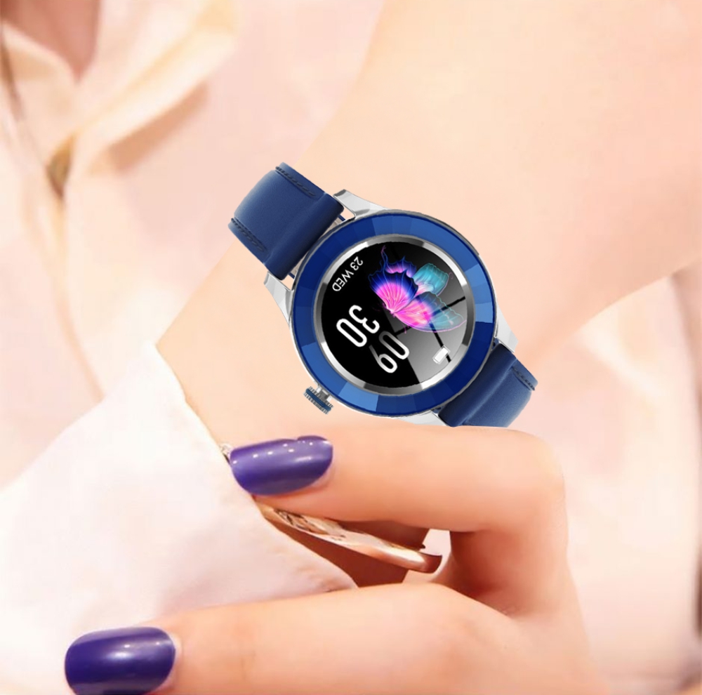 Ceas Smartwatch TKY-S09, Roz, Moduri sportive, Monitorizarea calitatii somnului, Ritm cardiac, Tensiune arteriala, Oxigen din sange