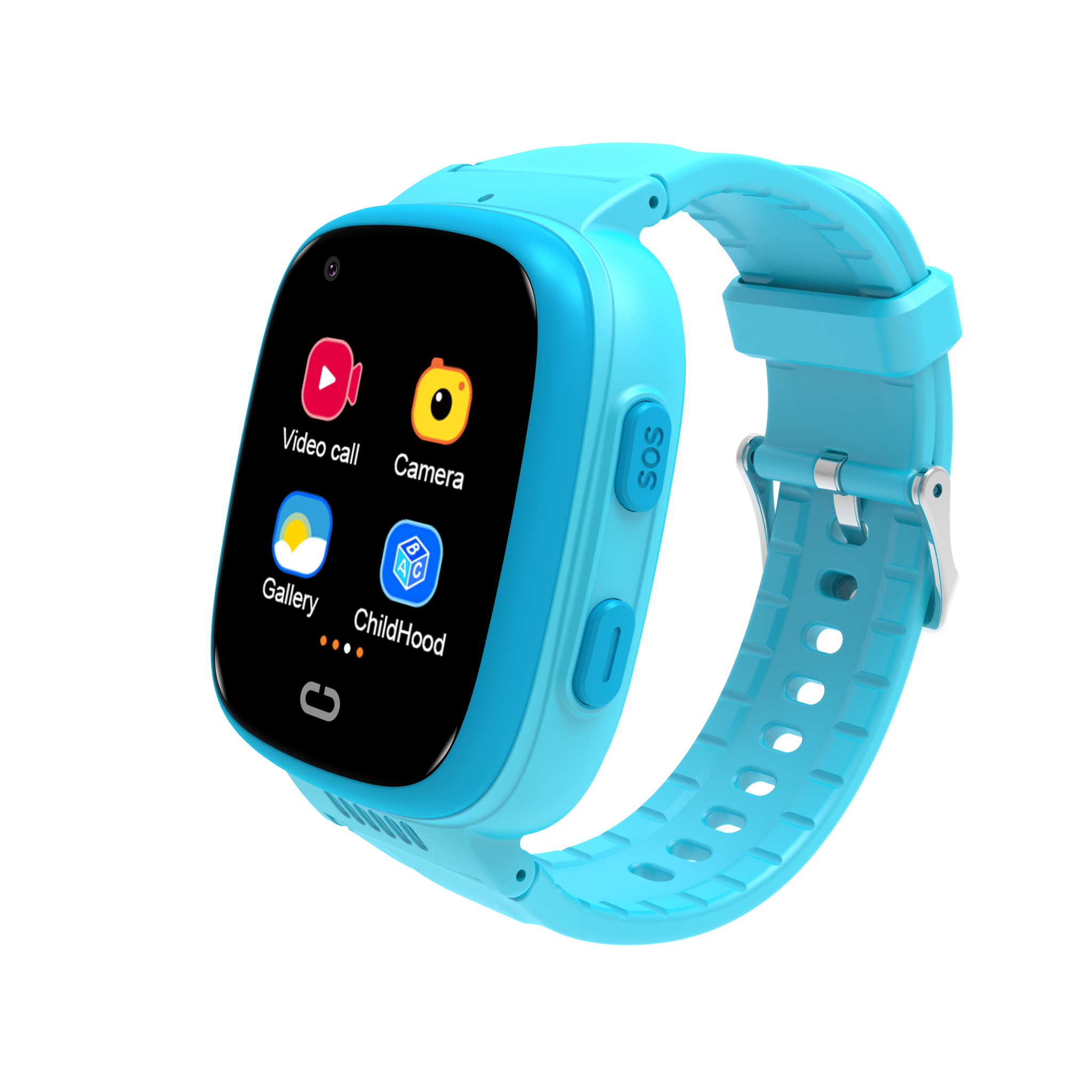 Ceas SmartWatch Pentru Copii Motto LT08, Albastru, cu Localizare GPS, Camera Foto, Geofence, Istoric, Pedometru, Alarma