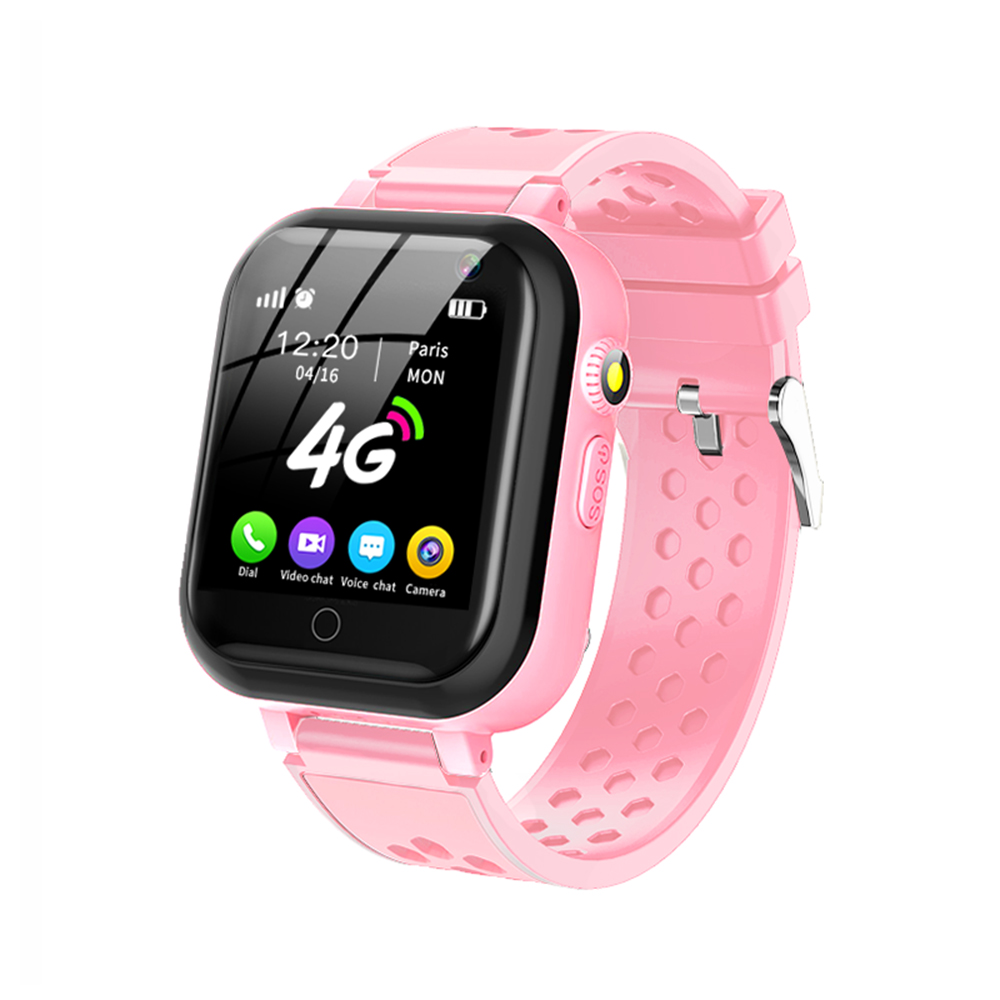 Ceas Smartwatch Pentru Copii YQT-T16, Roz cu Functii de monitorizare, Camera, Apelare video, SOS, Perimetru siguranta, Comunicare bidirectionala, Contacte, Lanterna (Roz) imagine noua tecomm.ro
