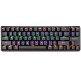 Tastatura Gaming Deluxe KM32, Iluminare RGB, Conexiune USB / Bluetooth, Baterie 2000 mAh