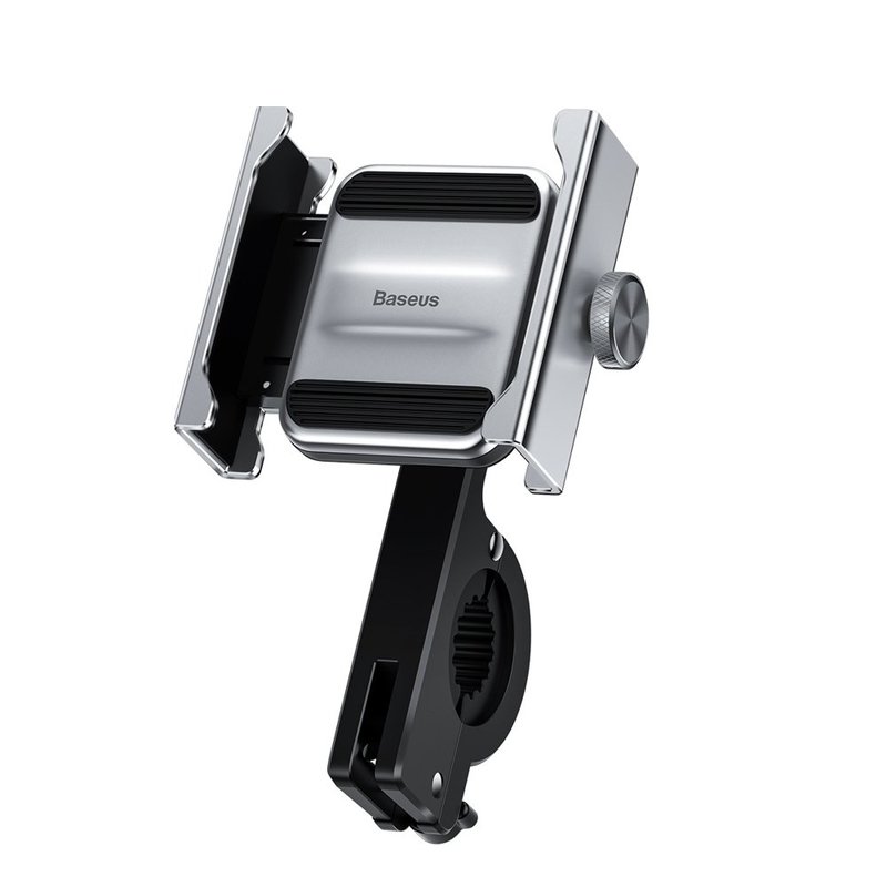 Suport telefon pentru bicicleta / motocicleta Baseus Knight, Gri, Argintiu Argintiu) imagine noua tecomm.ro