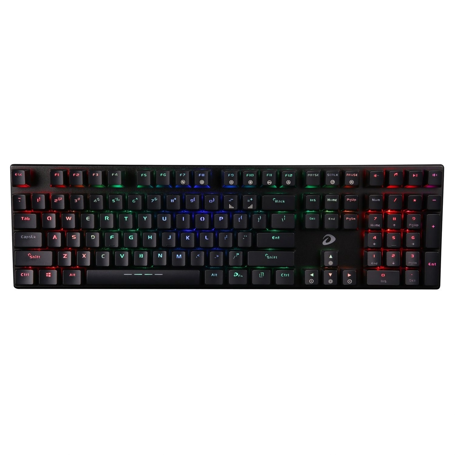 Tastatura gaming Dareu EK810, Red Switch, Conexiune USB, Cablu 1.8 m, Iluminare RGB 1.8 imagine Black Friday 2021