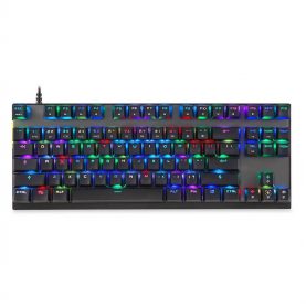 Tastatura Gaming Motospeed K82, Switch Red, Conexiune USB, Iluminare RGB, Timp de raspuns 0.1 ms