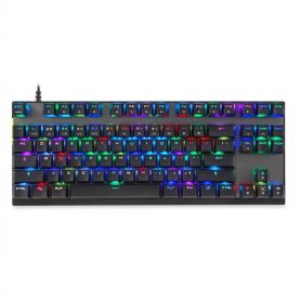 Tastatura Gaming Motospeed K82, Switch Blue, Conexiune USB, Iluminare RGB, Timp de raspuns 0.1 ms