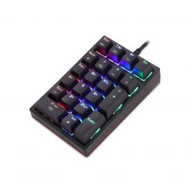 Tastatura numerica Motospeed K24, Iluminare RGB, Mecanica, Conexiune USB, Cablu 1.5 m