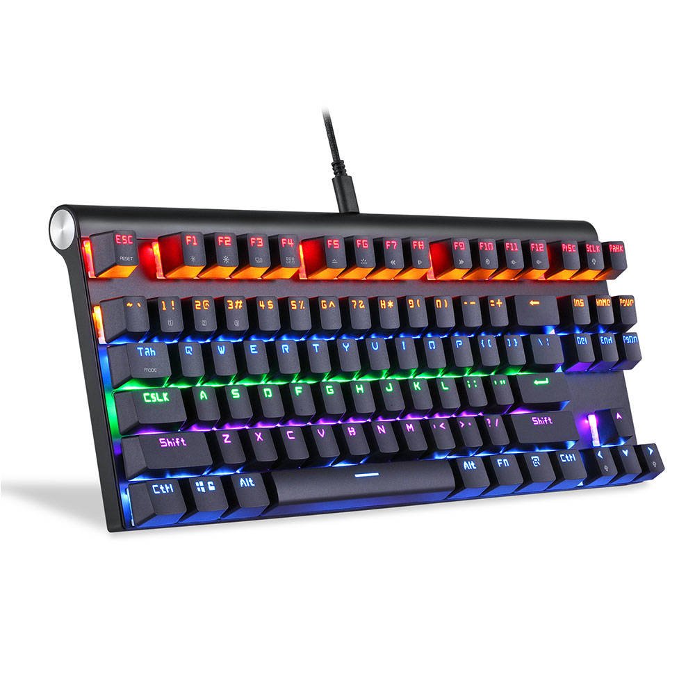 Tastatura Gaming Motospeed K83, Conexiune USB / Bluetooth, Iluminare RGB, Lungime cablu 1.5 m (Bluetooth) imagine Black Friday 2021