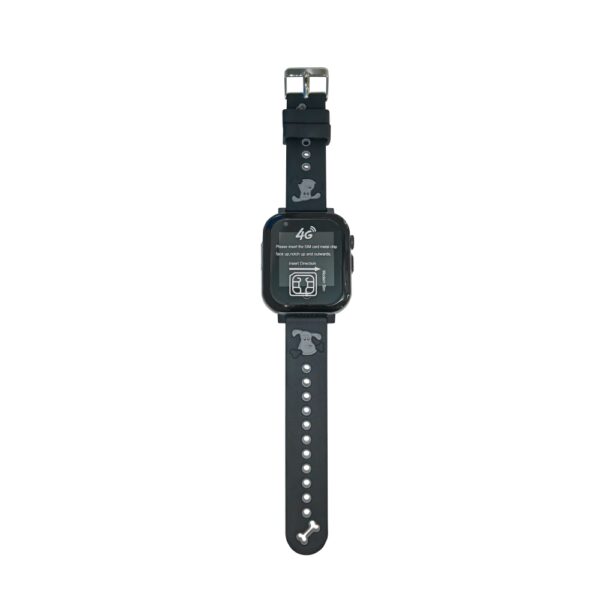 Ceas Smartwatch Pentru Copii YQT-T16, Cartela SIM, Negru cu Functii de monitorizare, Camera, Apelare video, SOS, Perimetru siguranta, Comunicare bidirectionala, Contacte