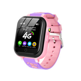 Ceas Smartwatch Pentru Copii YQT-T16, Cartela SIM, Roz cu Functii de monitorizare, Camera, Apelare video, SOS, Perimetru siguranta, Comunicare bidirectionala, Contacte, Lanterna