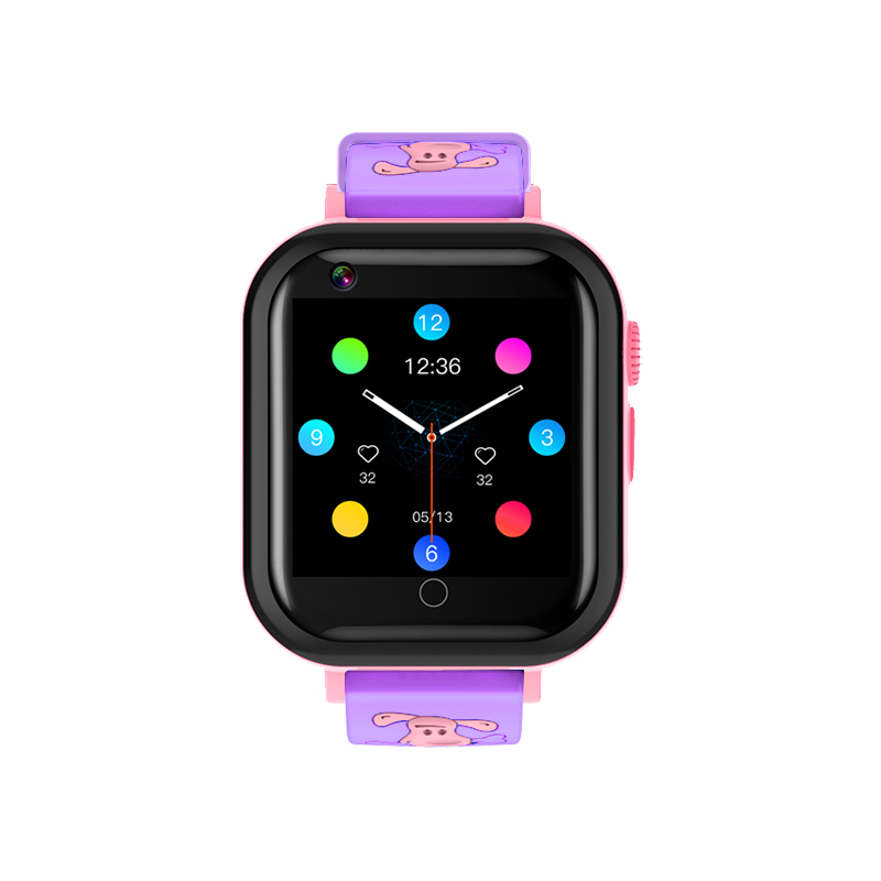 Ceas Smartwatch Pentru Copii YQT-T16, Cartela SIM, Roz cu Functii de monitorizare, Camera, Apelare video, SOS, Perimetru siguranta, Comunicare bidirectionala, Contacte, Lanterna