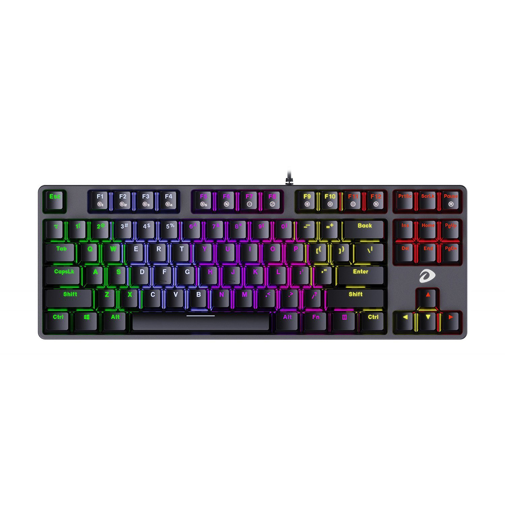 Tastatura Gaming Dareu EK880, Iluminare RGB, Conexiune USB, Lungime cablu 1.8 m 1.8 imagine Black Friday 2021