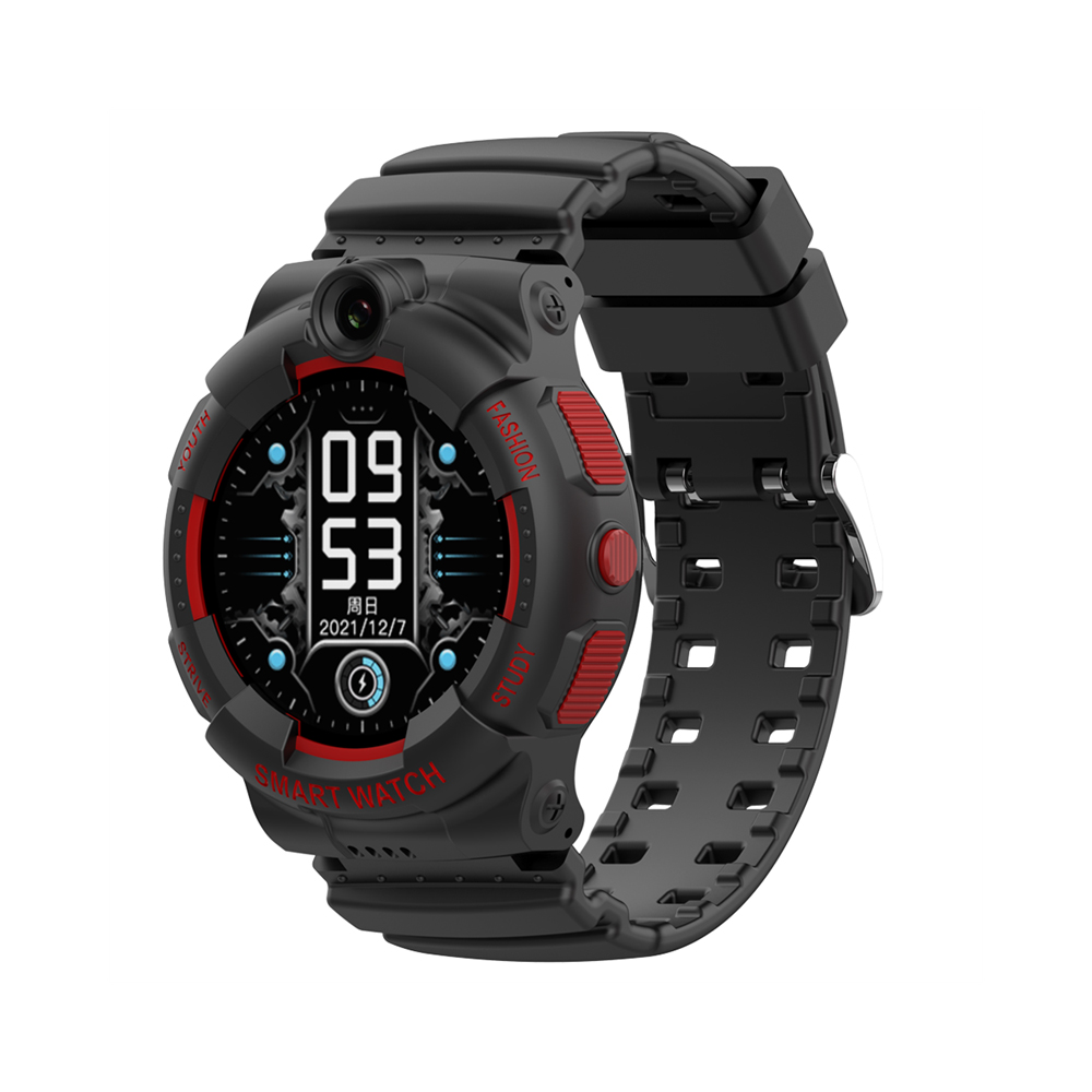 Ceas smartwatch pentru copii, wonlex kt25, negru, nano sim 4g, apel video, buton sos, alarma, istoric apeluri, galerie foto